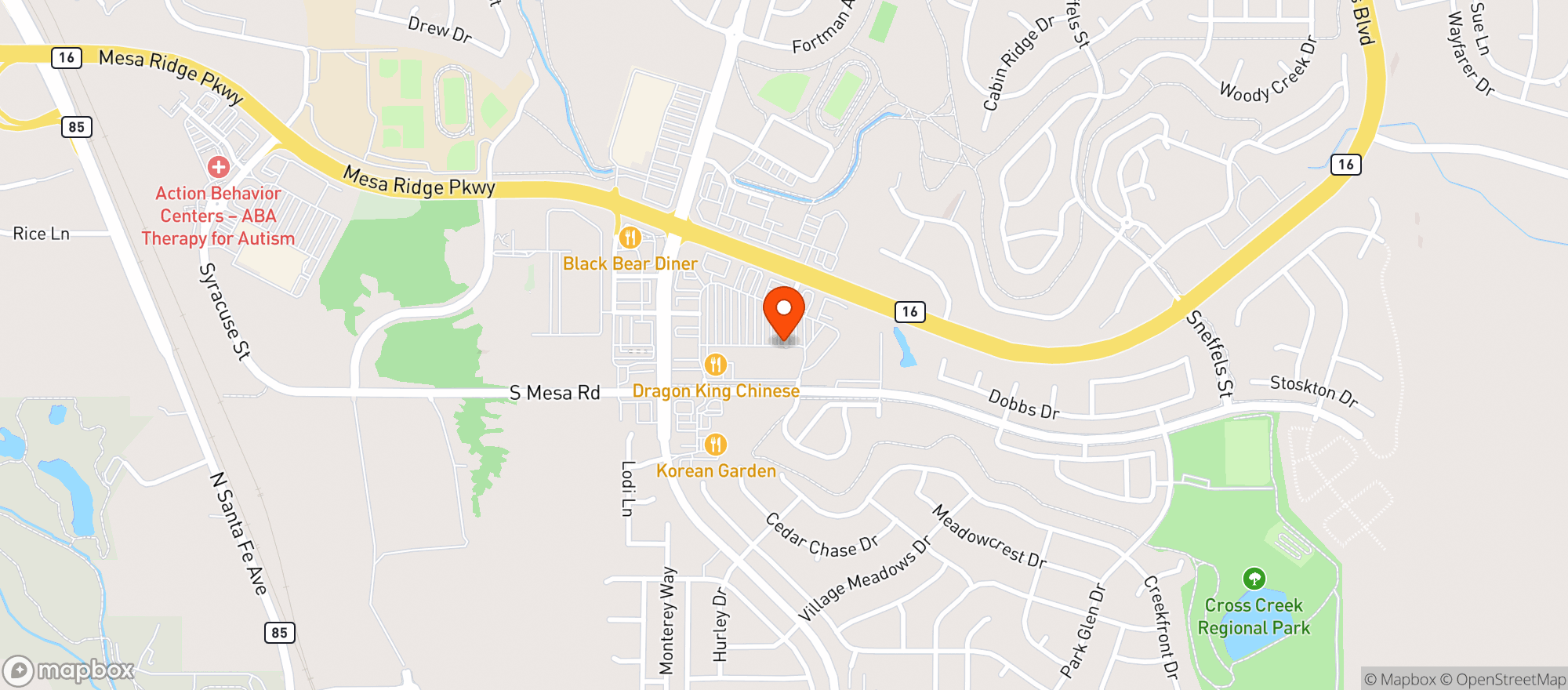 Map showing Klix Wine & Spirits