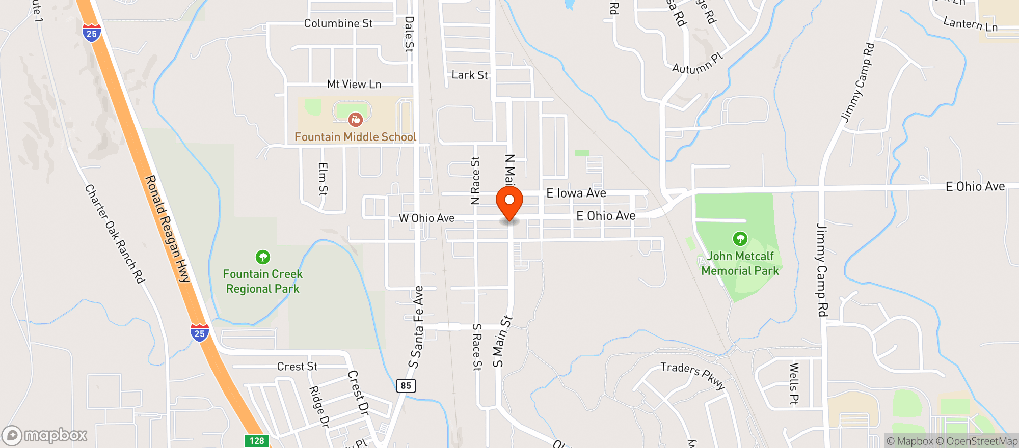 Map showing Safeway