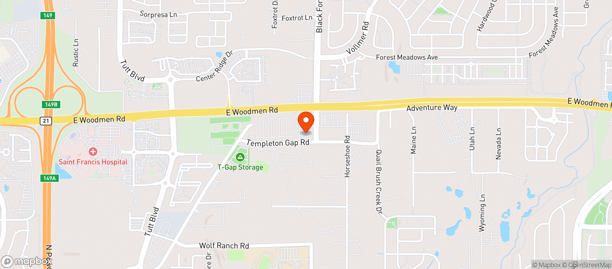 Map showing Blackwood Liquor-eft