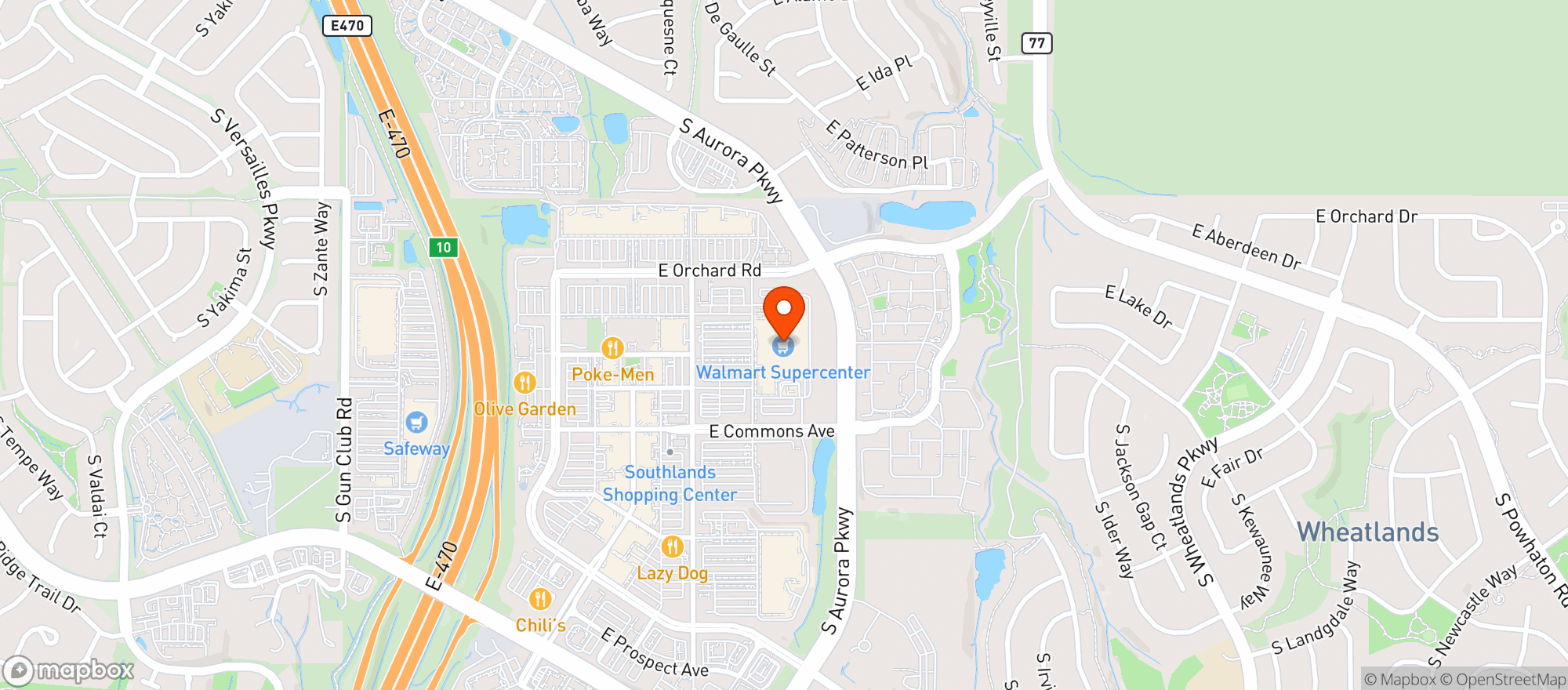 Map showing Walmart 5137