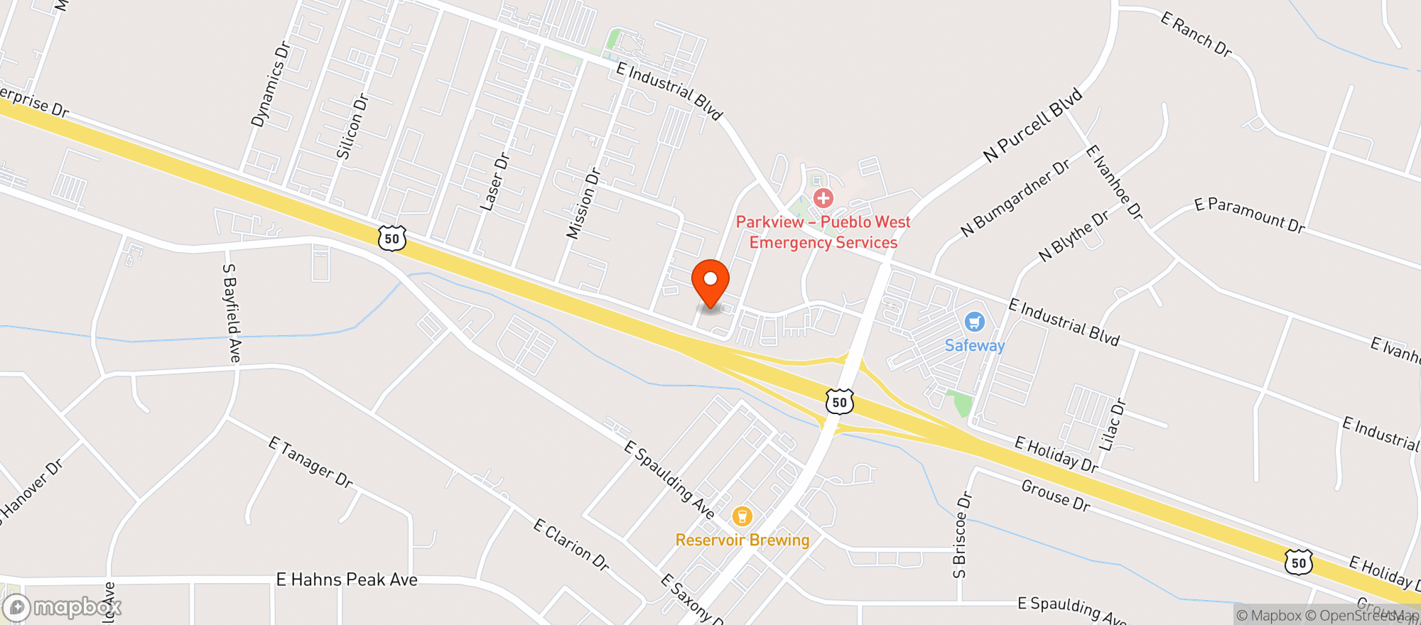Map showing The Dispo