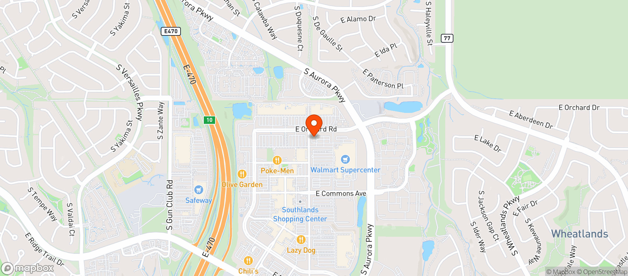 Map showing Gnc