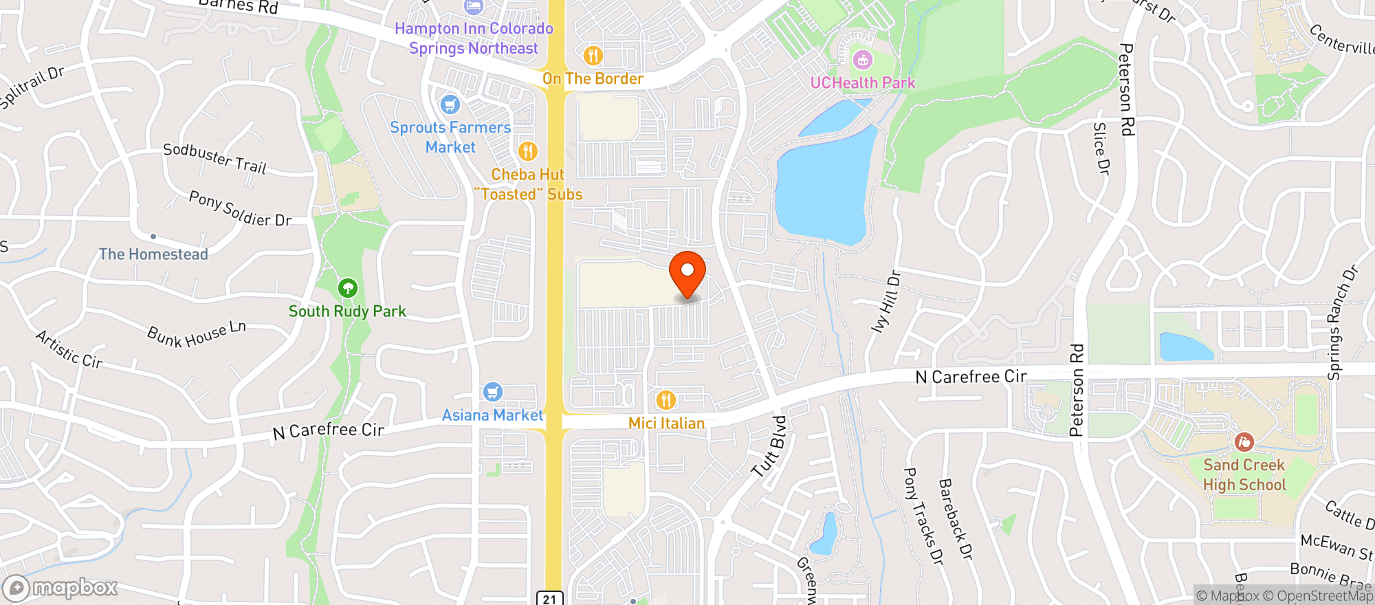 Map showing Supertarget