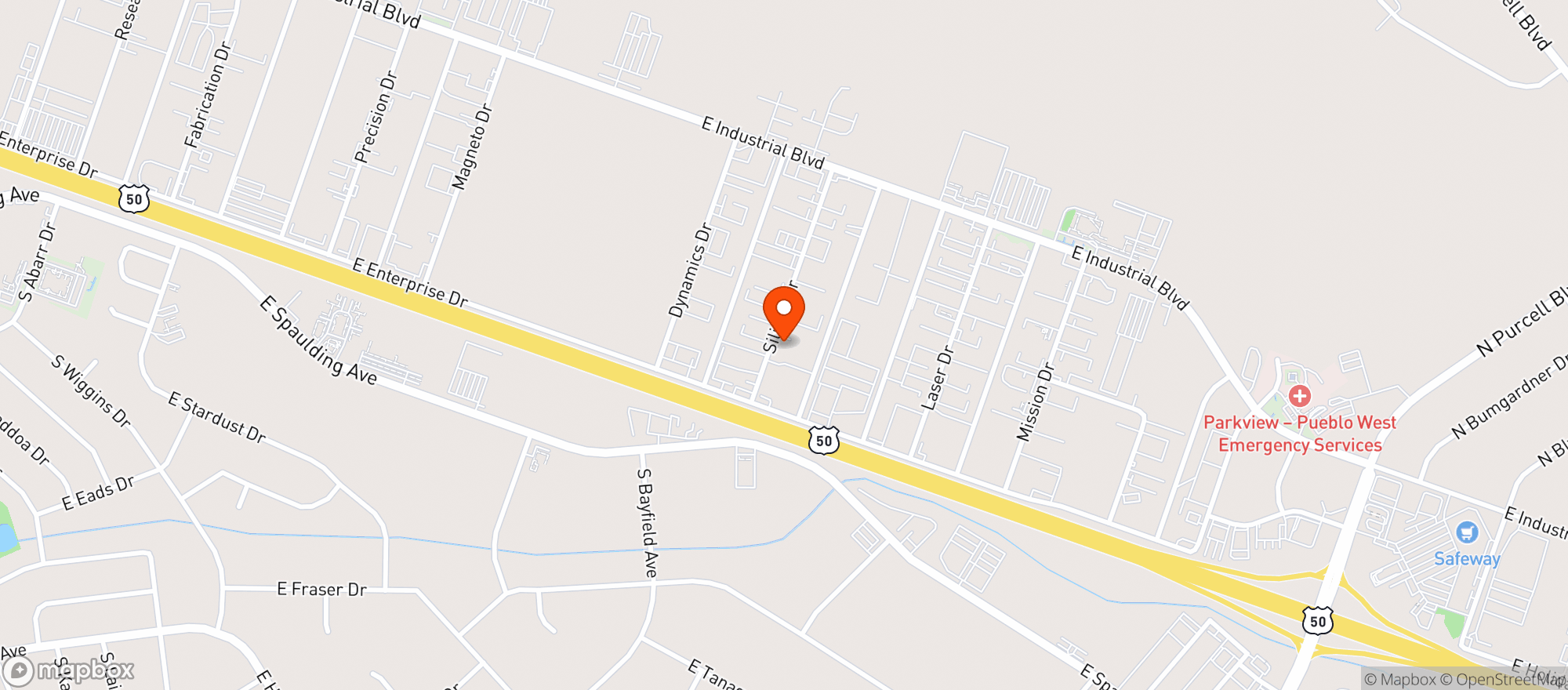 Map showing Terps Dispensary
