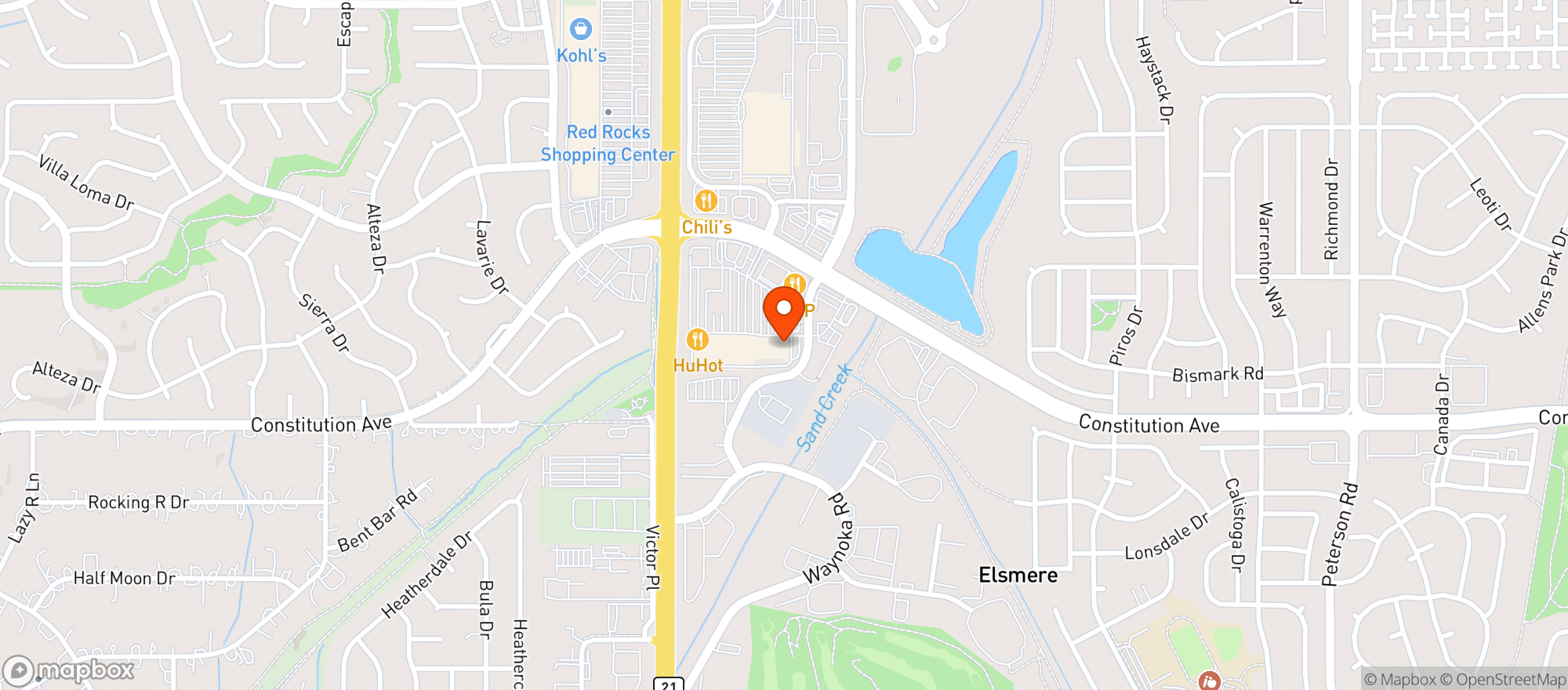 Map showing Mk Wine & Liquors