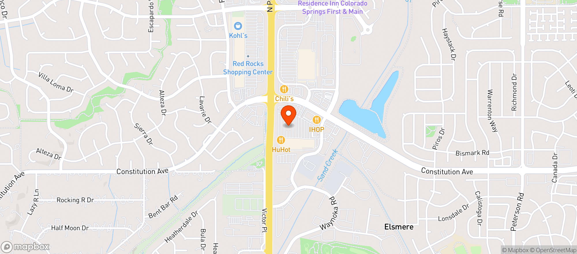 Map showing Bubbas 33