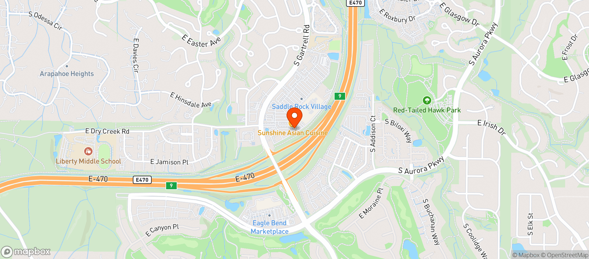 Map showing Las Fajitas Mexican Restaurant