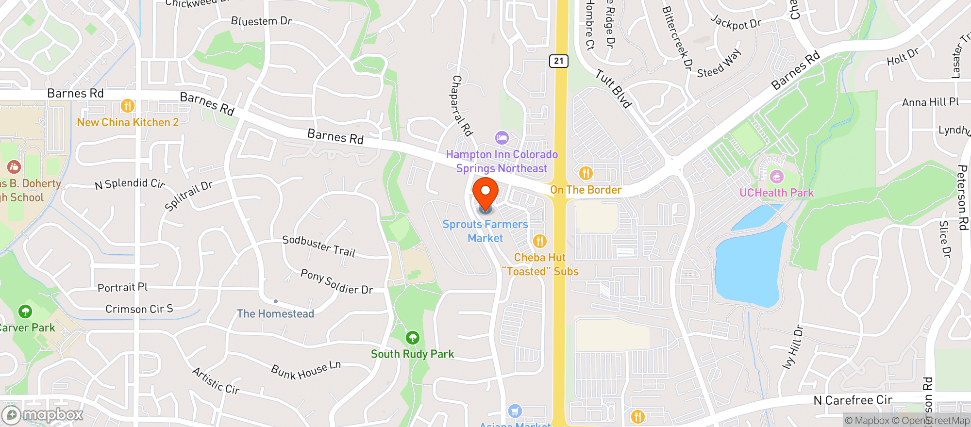 Map showing SPROUTS FARMERS MARKET