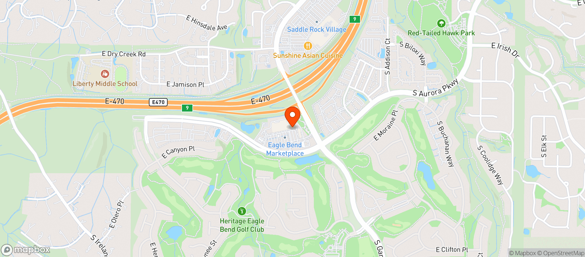 Map showing Boozers Liquor Store