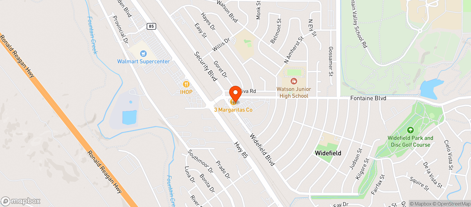 Map showing Spirits House