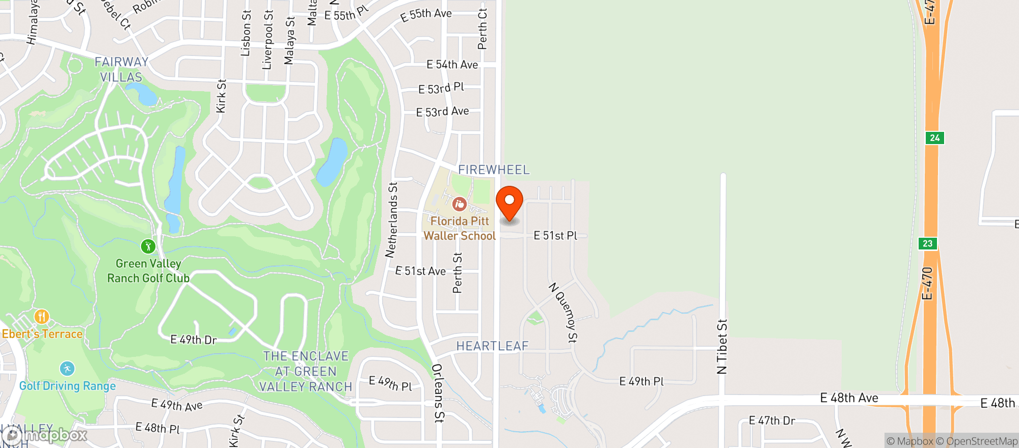 Map showing All In One Convenience