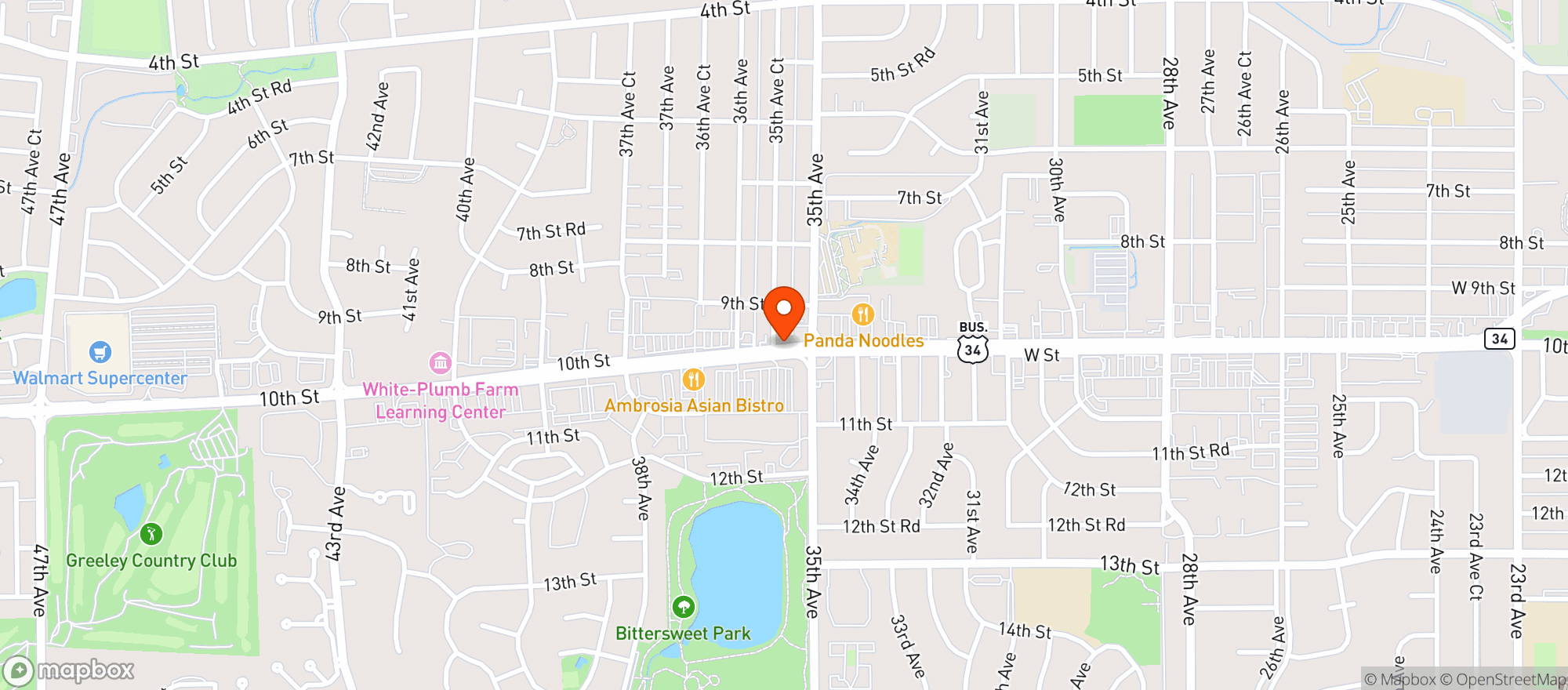 Map showing Gnc
