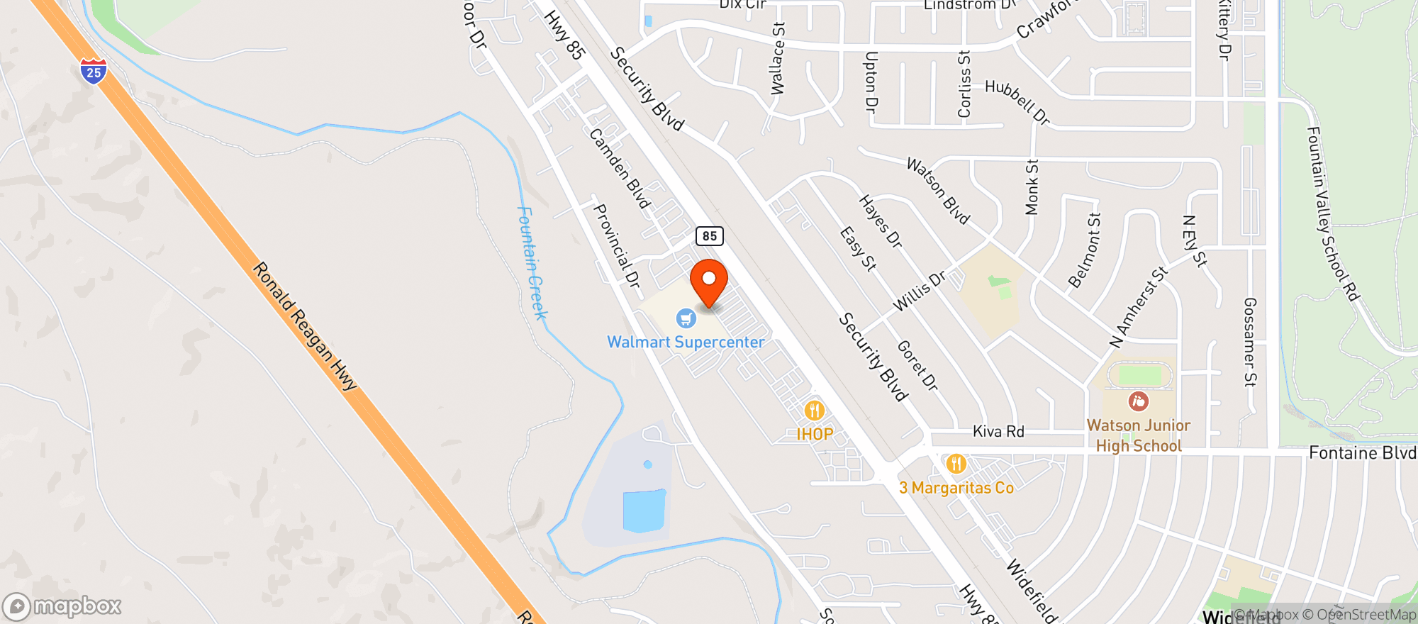 Map showing Walmart 1273