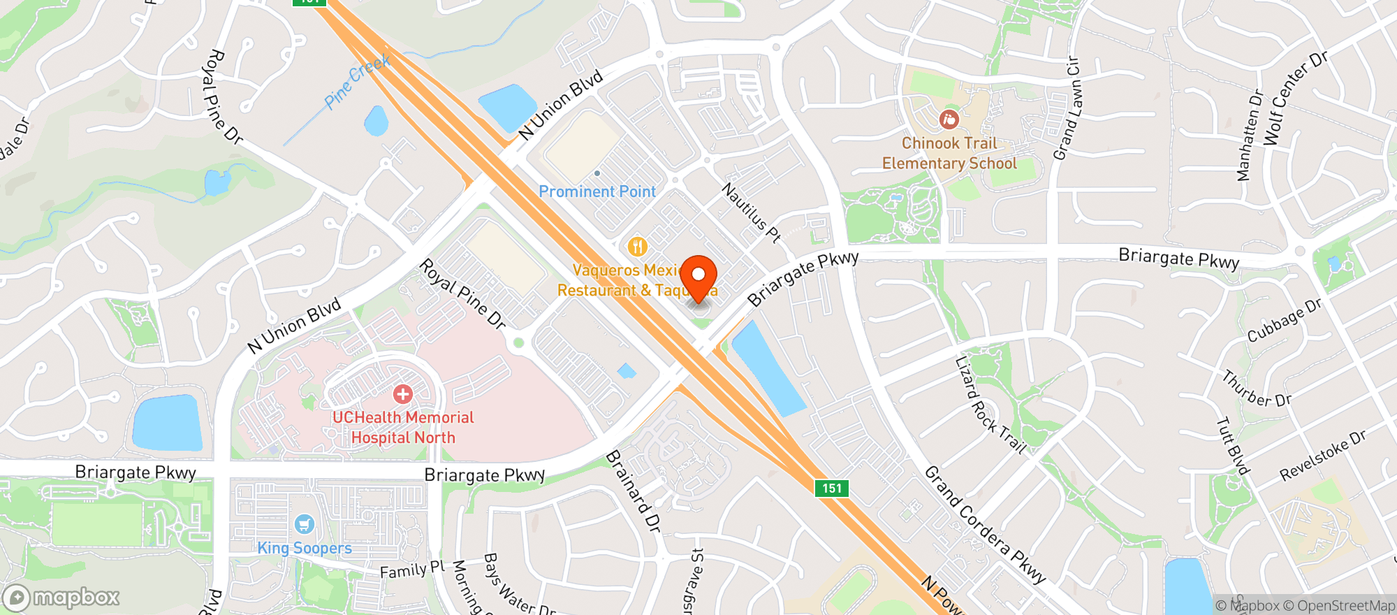 Map showing Kum & Go