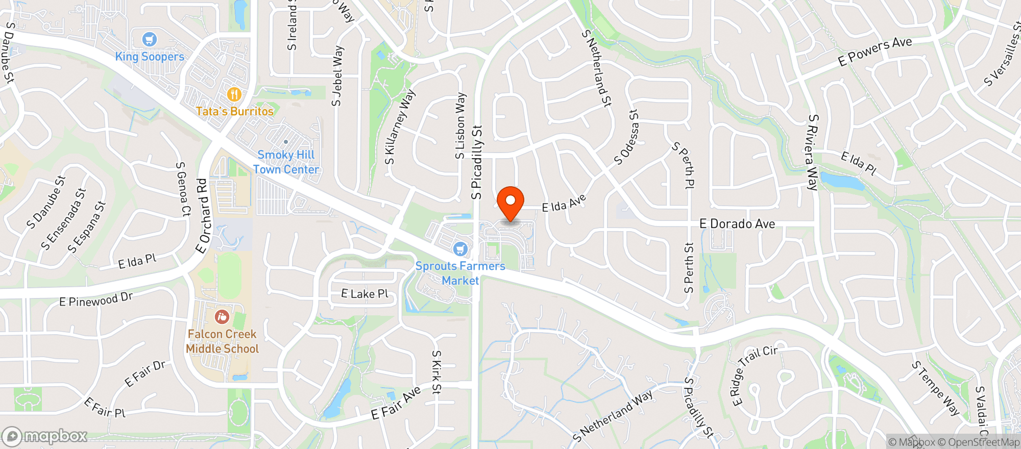 Map showing Saddle Rock Discount