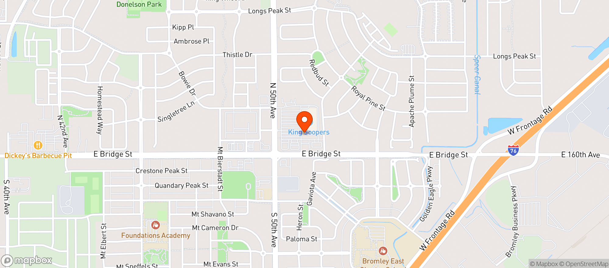 Map showing Brighton Crossing Liquor