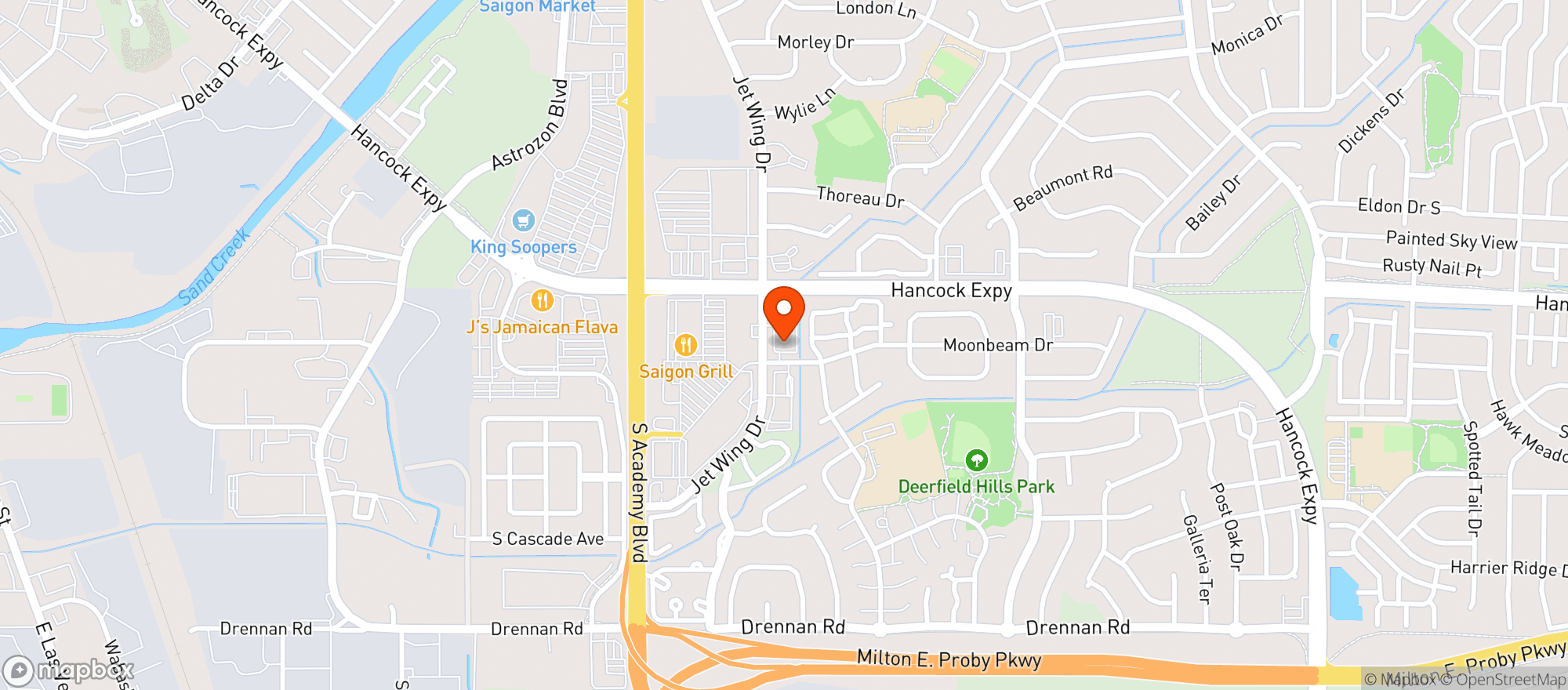 Map showing Mission Point