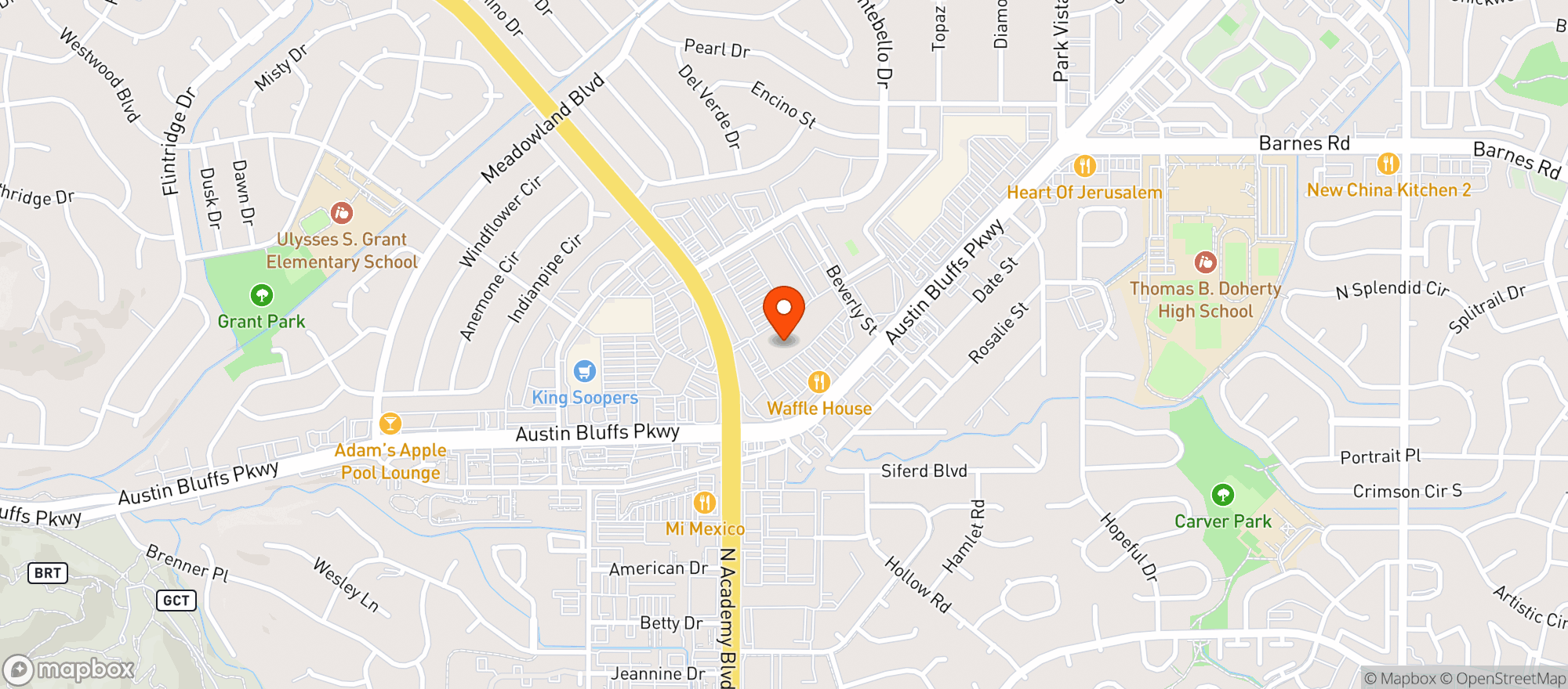 Map showing Walmart 3175