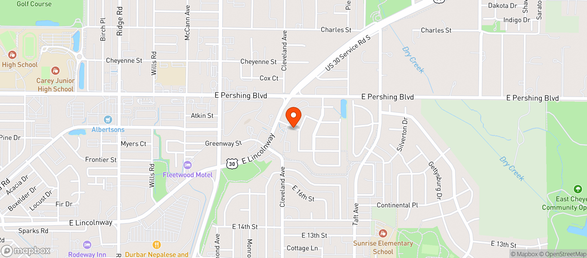 Map showing Outlaw Liquors