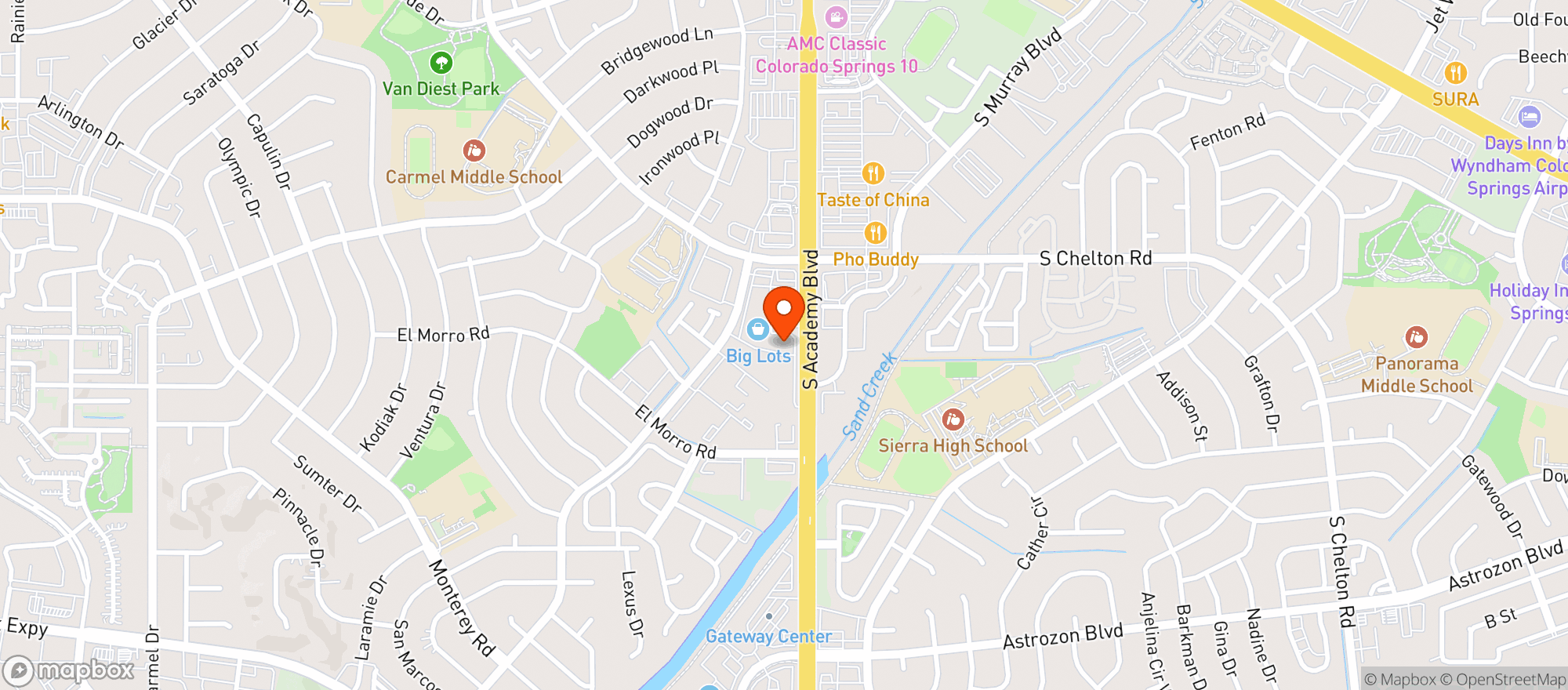 Map showing K.S. Liquor