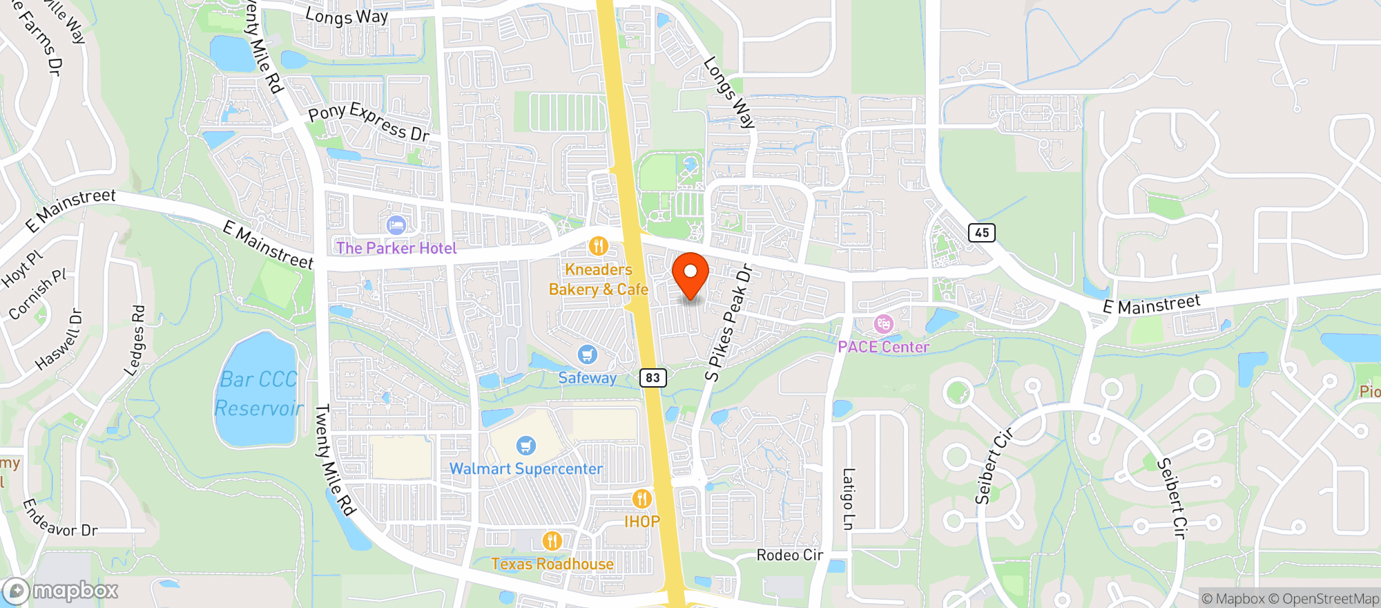 Map showing Mainstreet Liquor