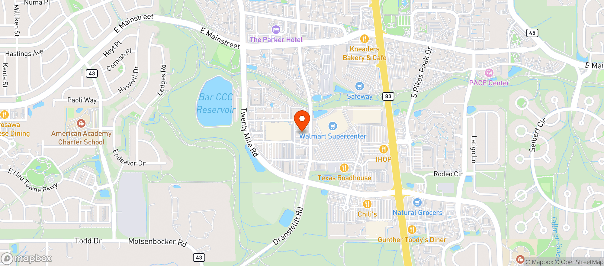 Map showing Bruin Spirits Inc