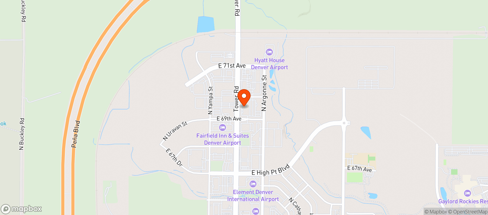 Map showing Double Tree By Hilton