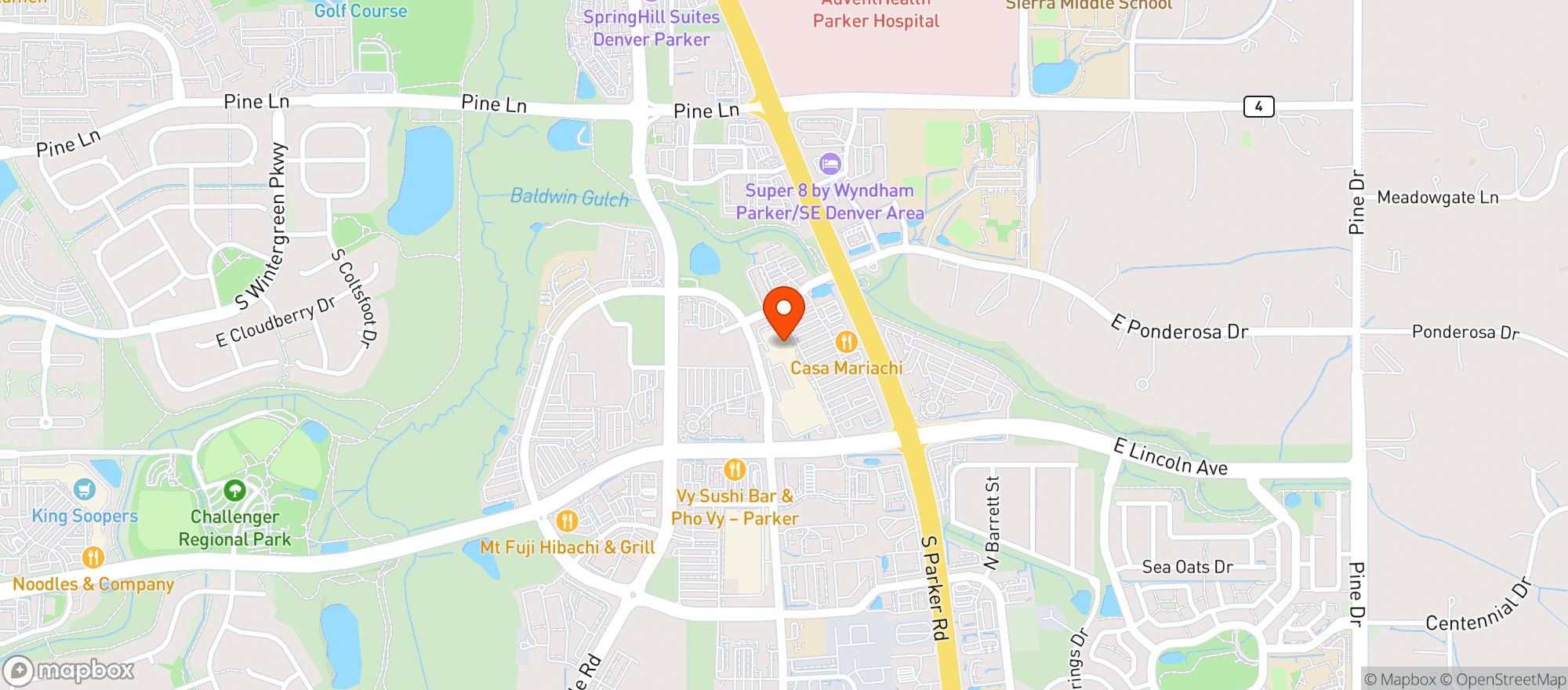 Map showing Sprouts Farmers Market