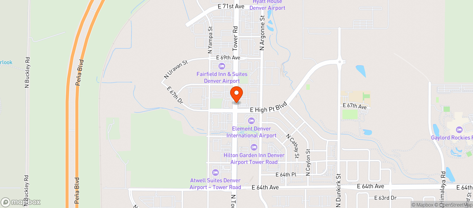 Map showing CIRCLE K
