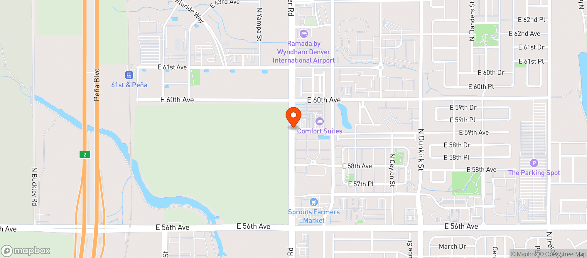 Map showing TOWER LIQUOR AT GATEWAY CONVENIENCE
