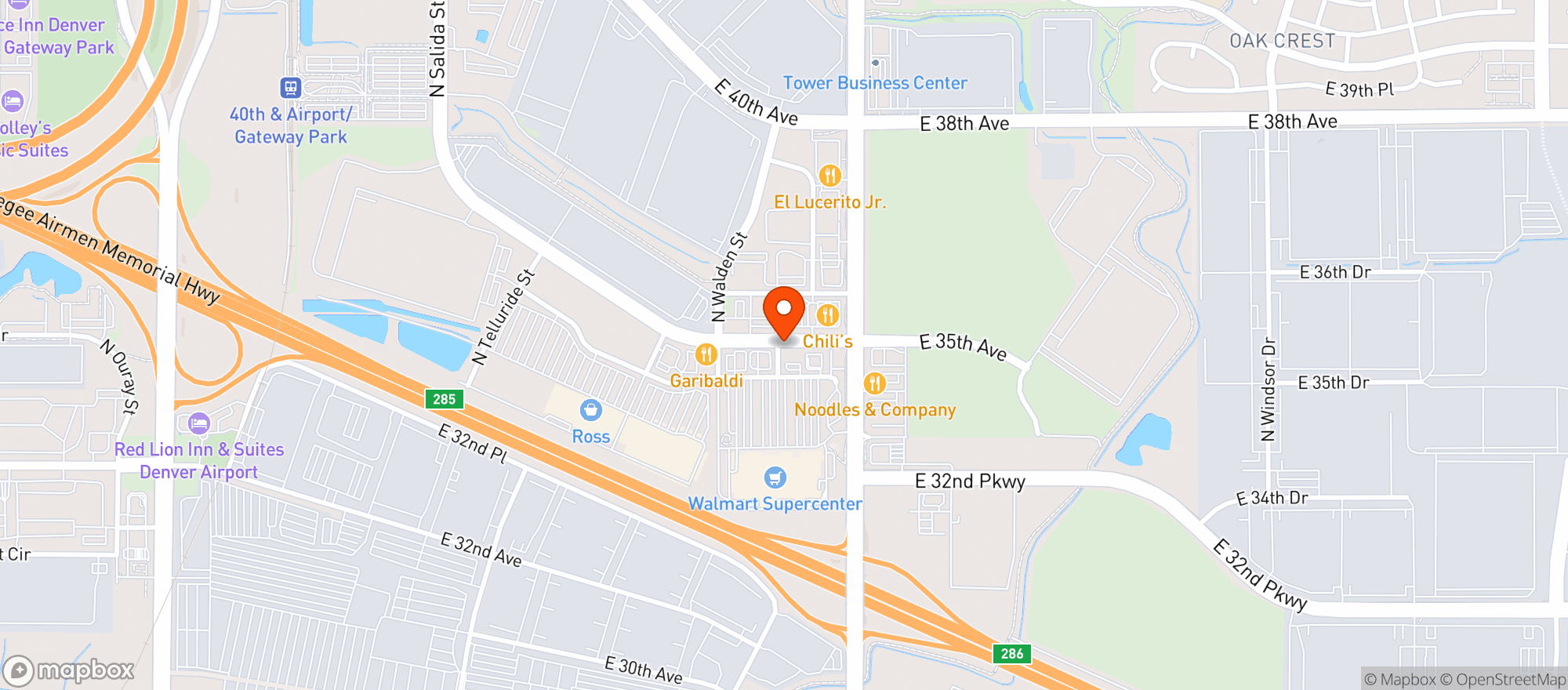 Map showing Gnc