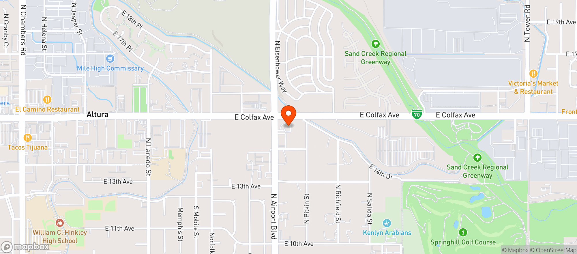 Map showing KNY Liquors