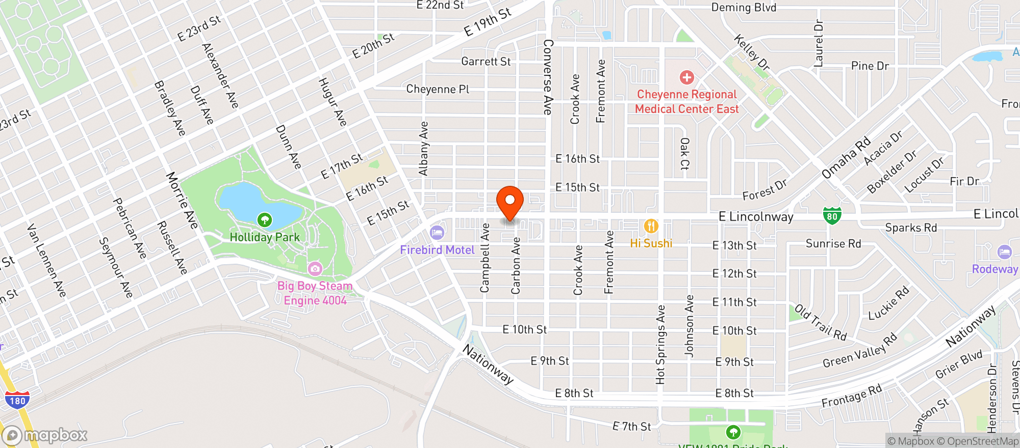Map showing D T S Package Liquor & Lounge