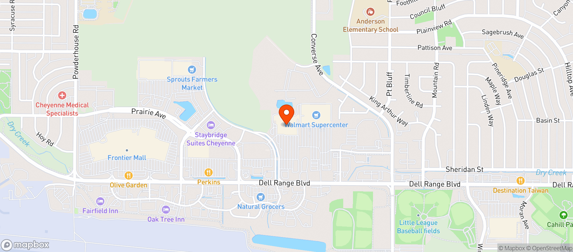 Map showing Sams Club #6430