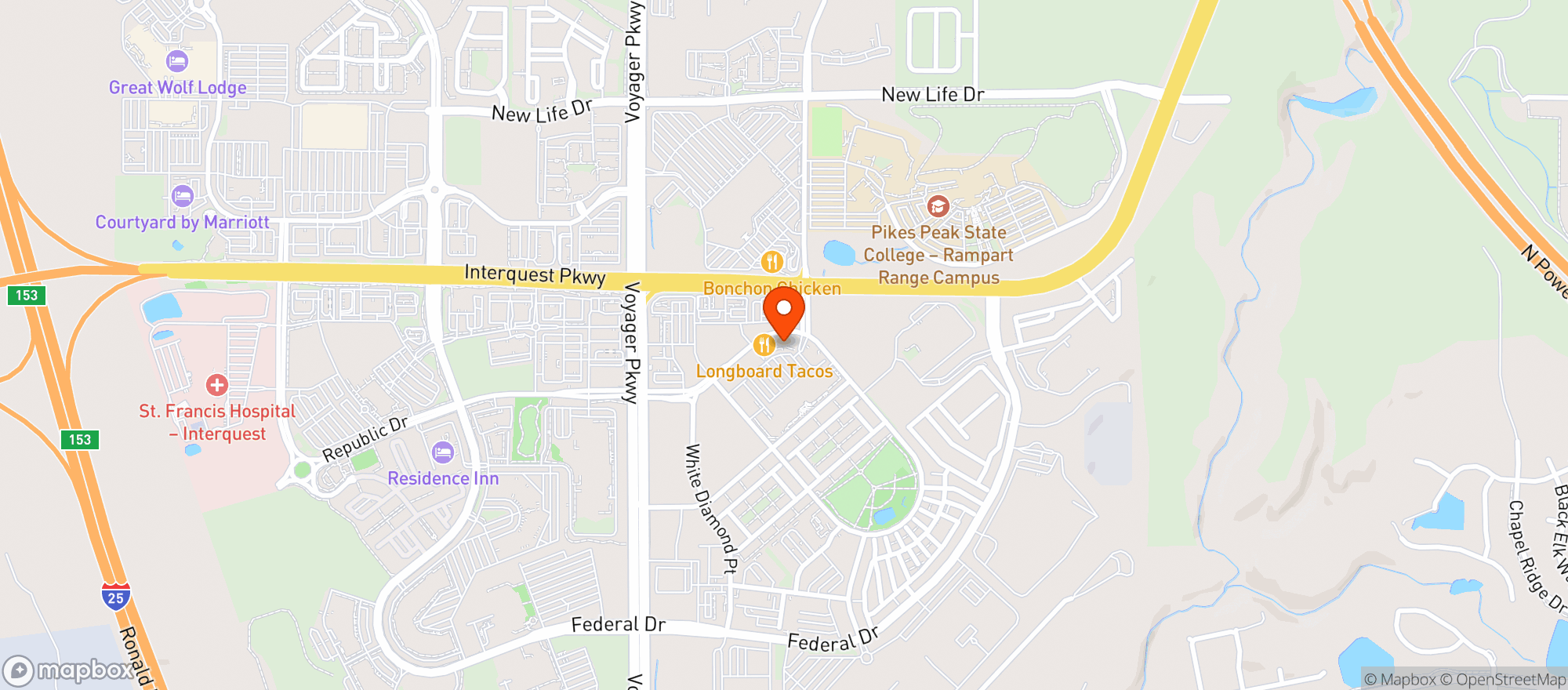 Map showing Prime 25 North
