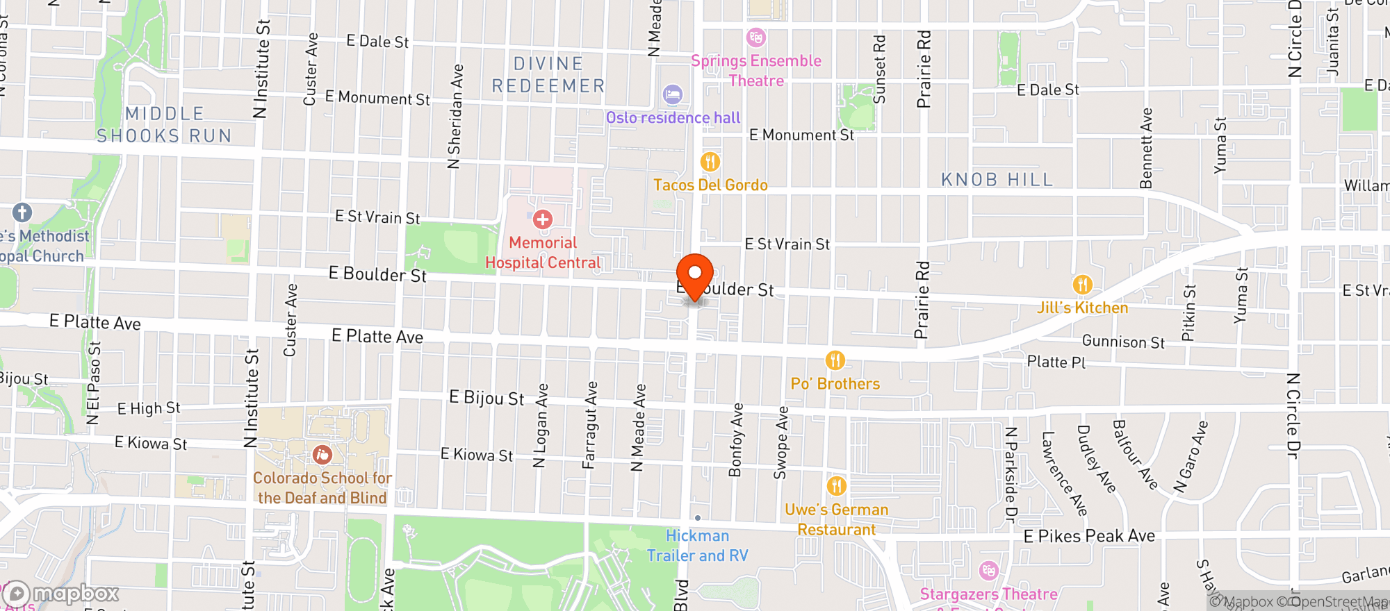 Map showing Maverik