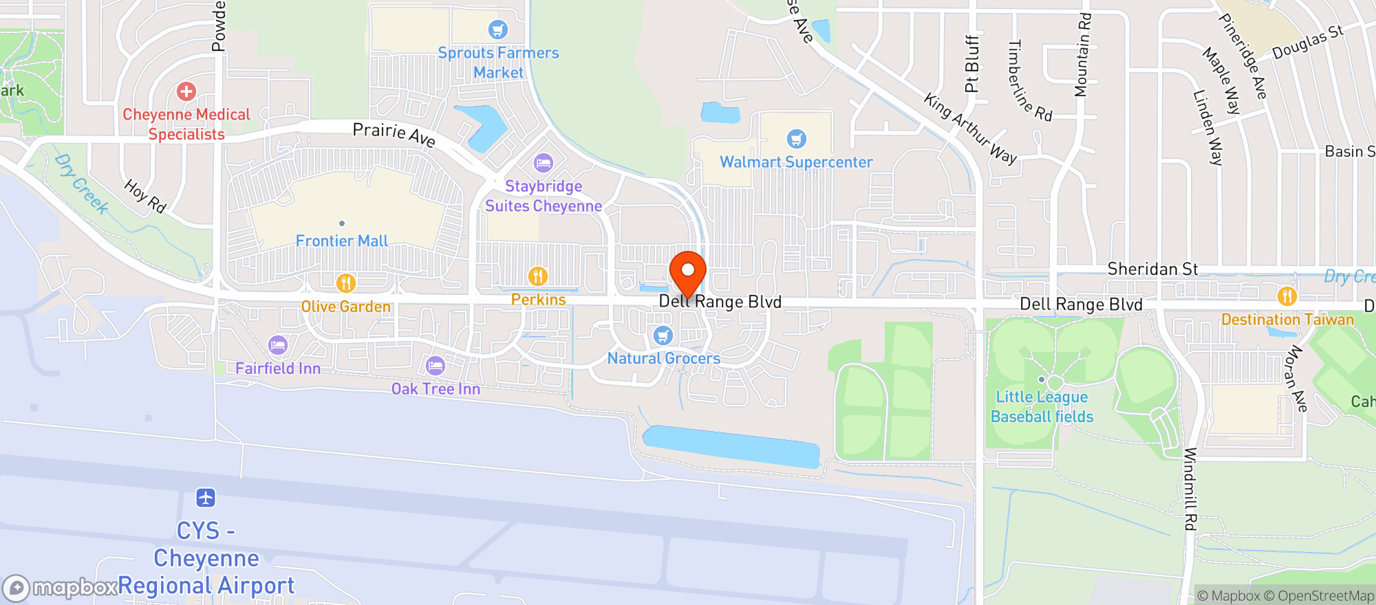 Map showing Red Lobster