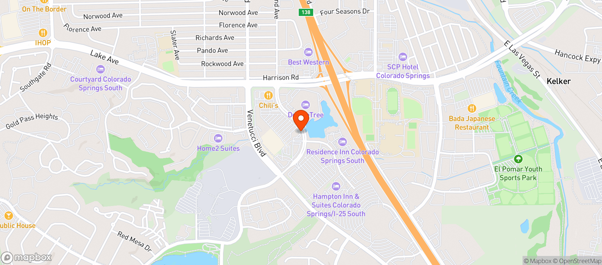 Map showing Target