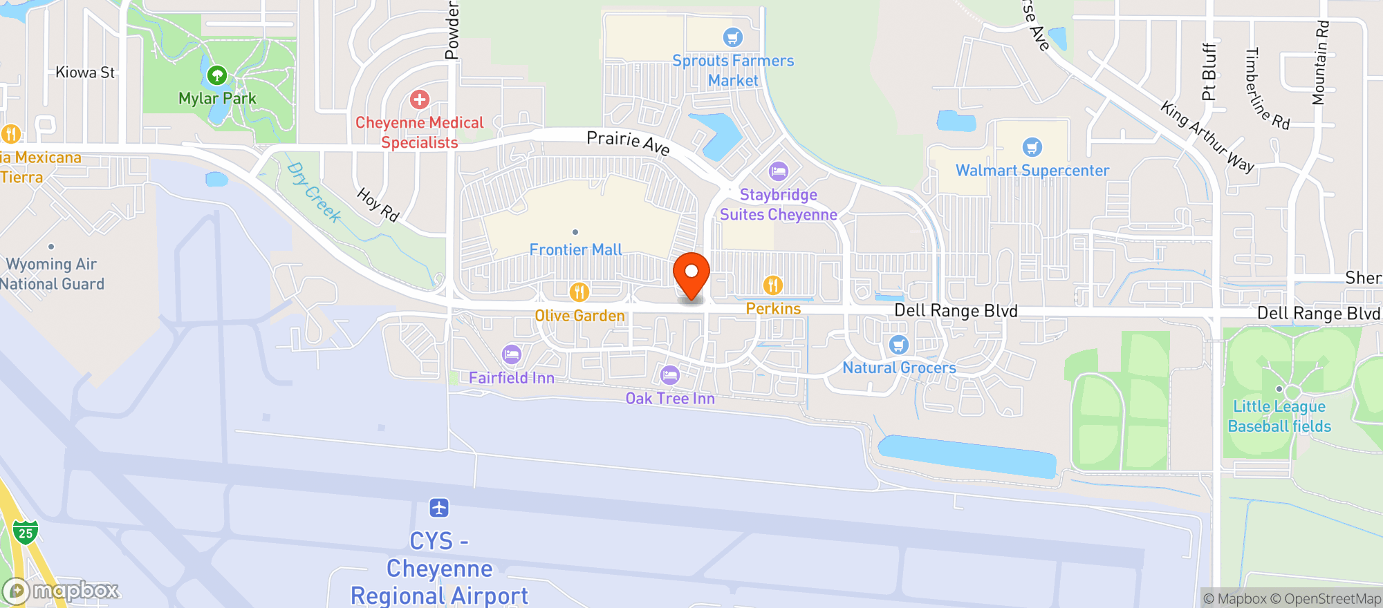Map showing Target