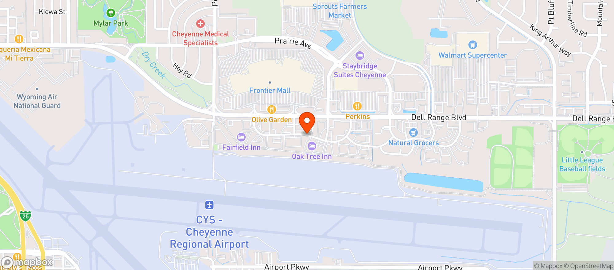 Map showing Peppermill Package Store