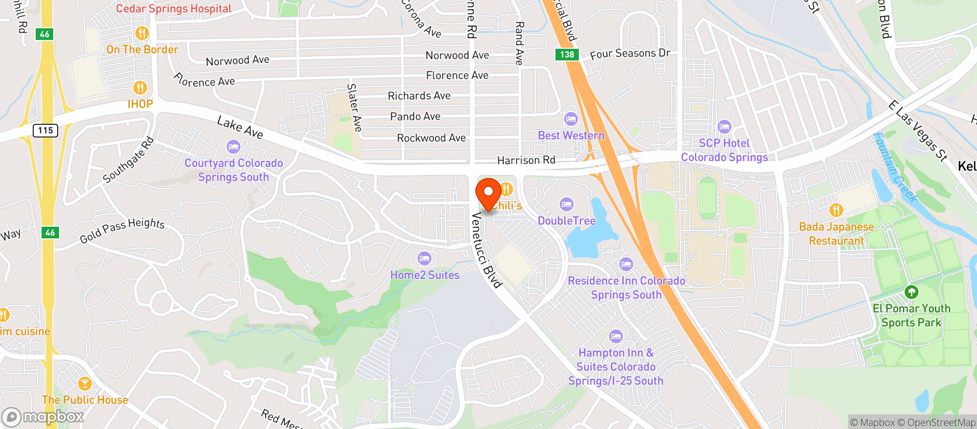 Map showing Gnc
