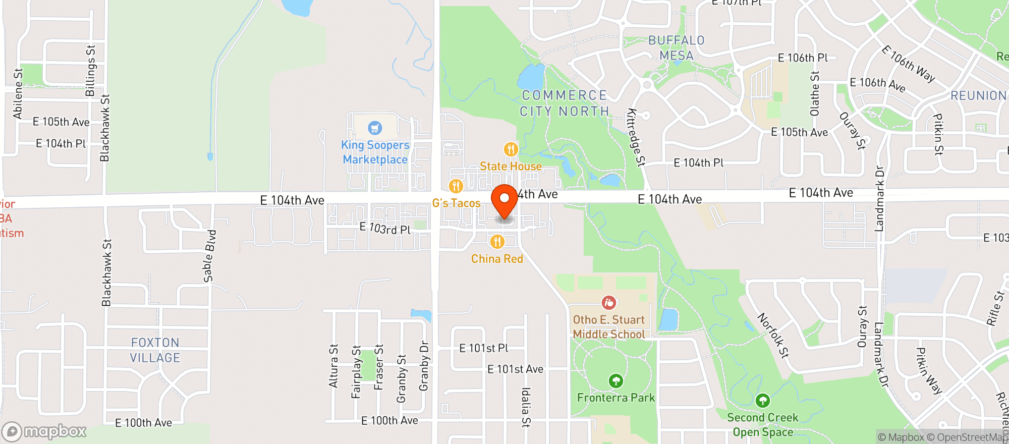 Map showing Riverdale Wine & Spirits