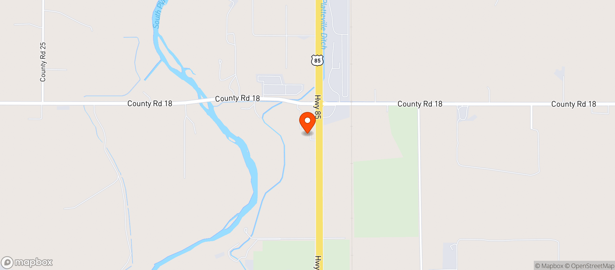 Map showing Silver Stem Fort Lupton