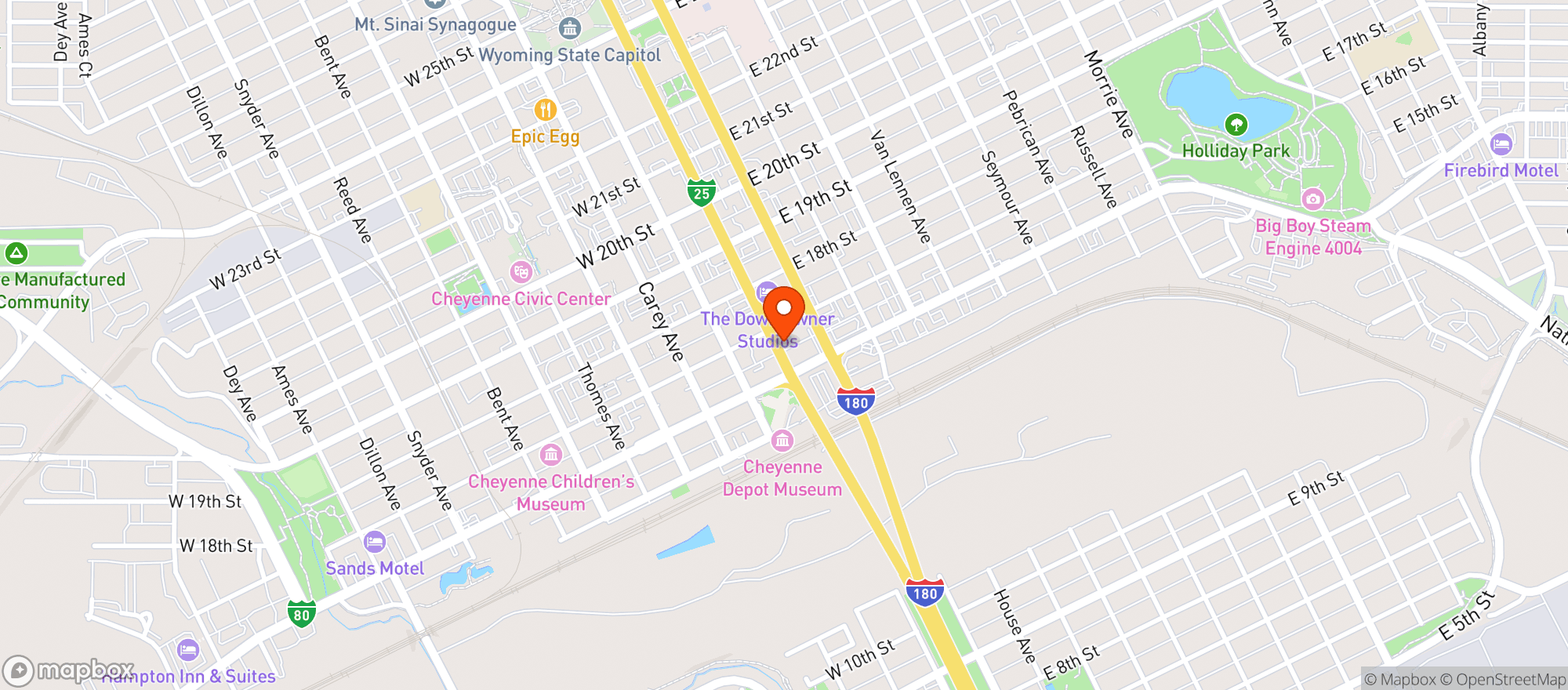 Map showing Lincoln Theater