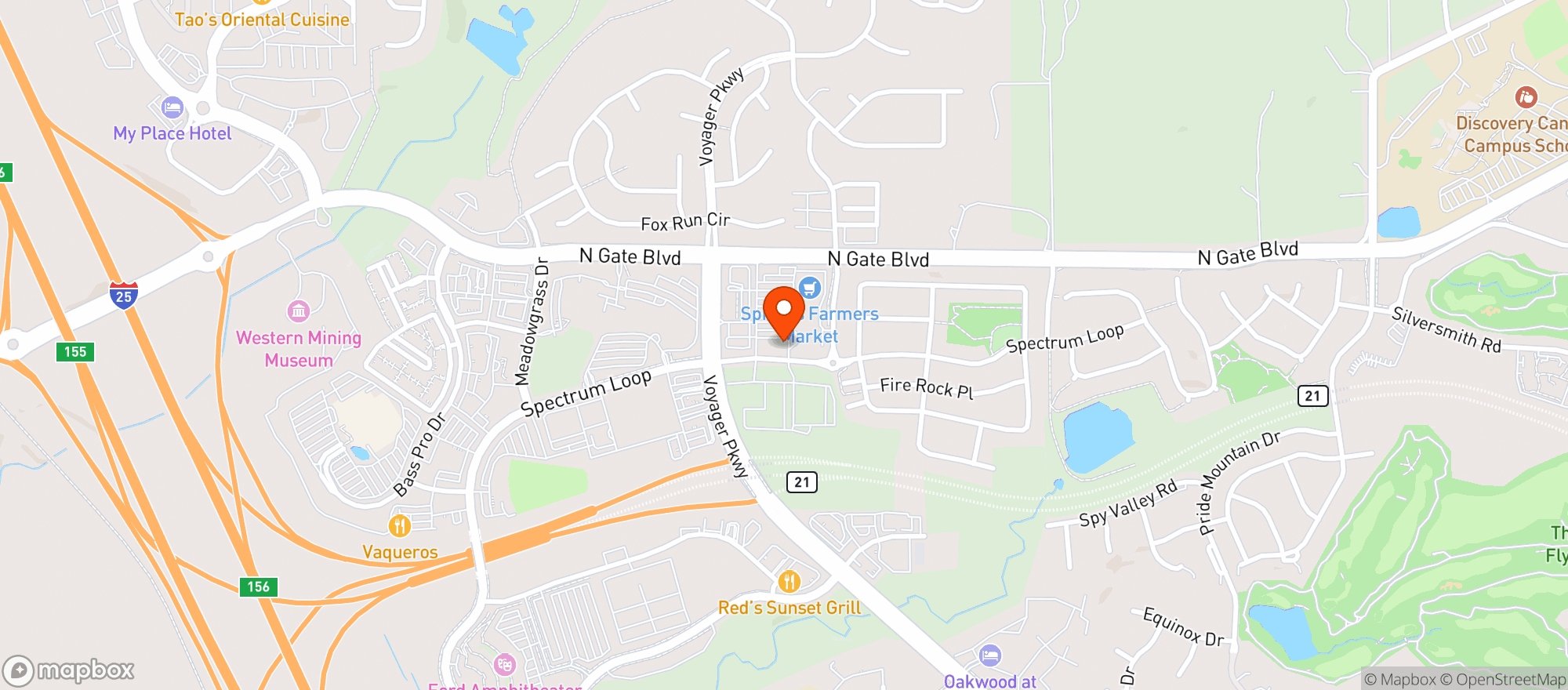 Map showing NEWTON WINE AND SPIRITS