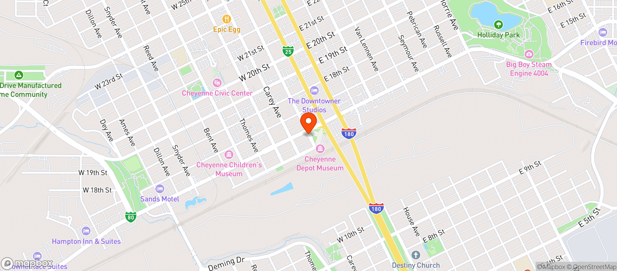 Map showing Albany Discount Liquor
