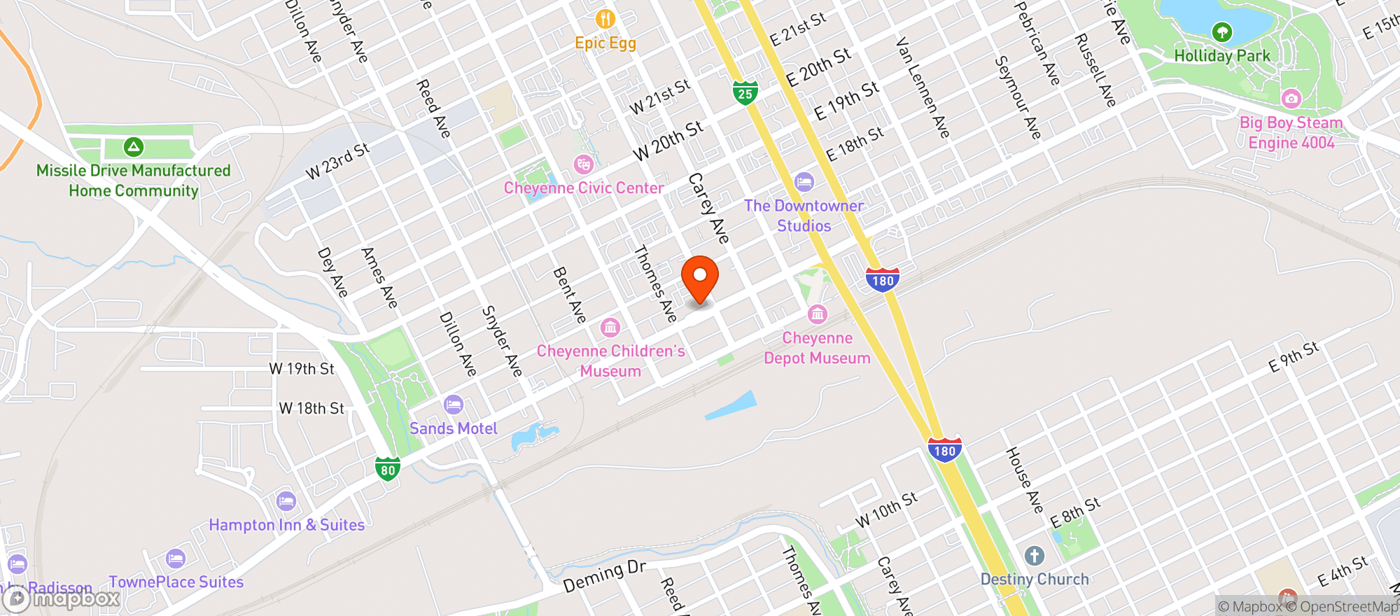 Map showing Rib & Chop House
