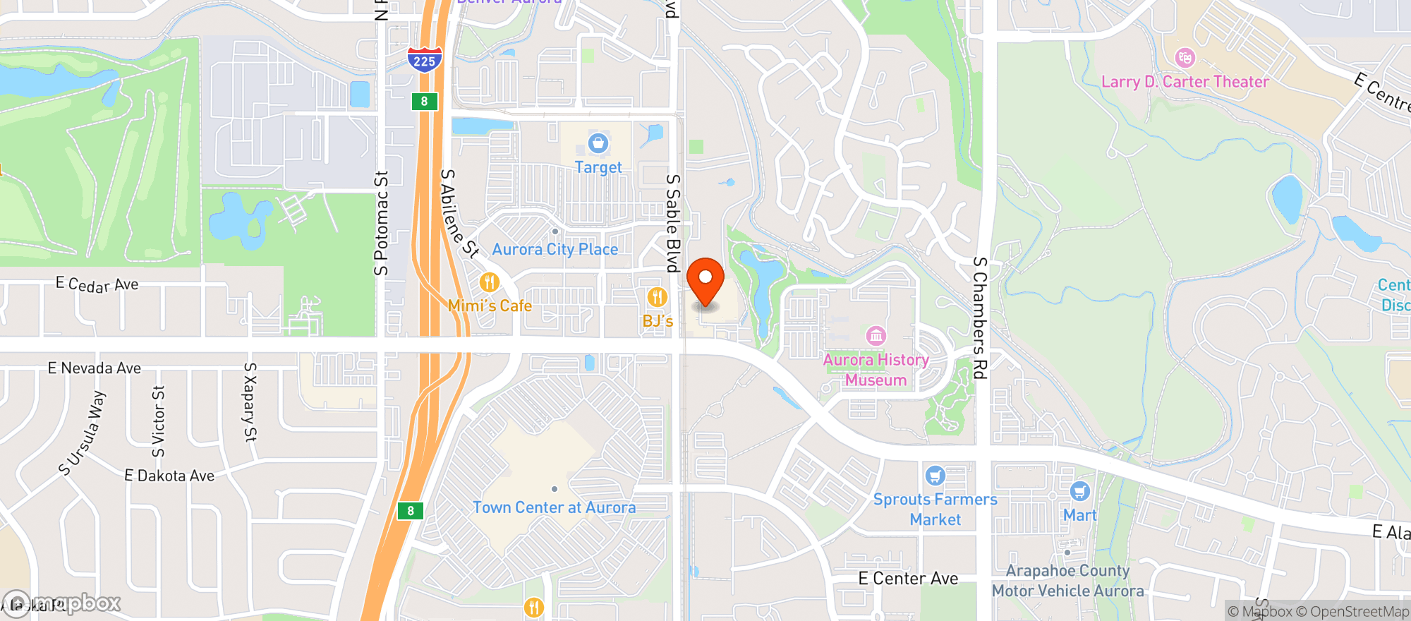Map showing Parkside Specialty Wine & Liquor