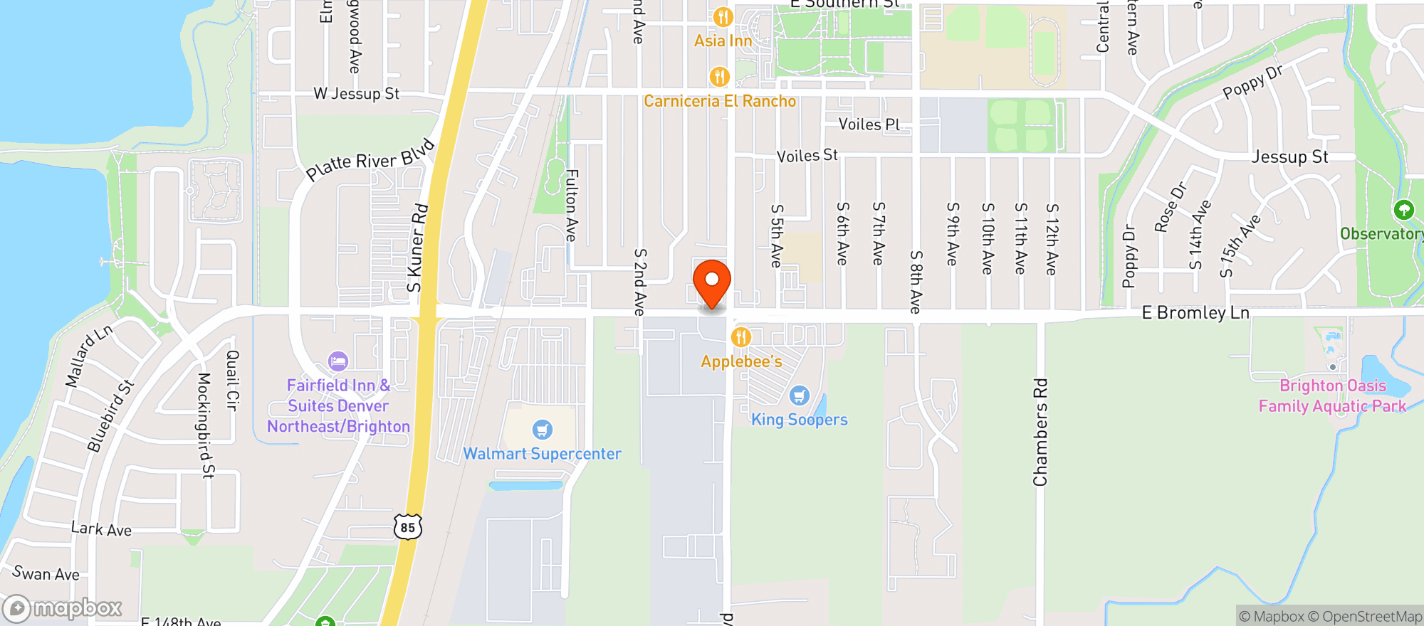 Map showing Circle K