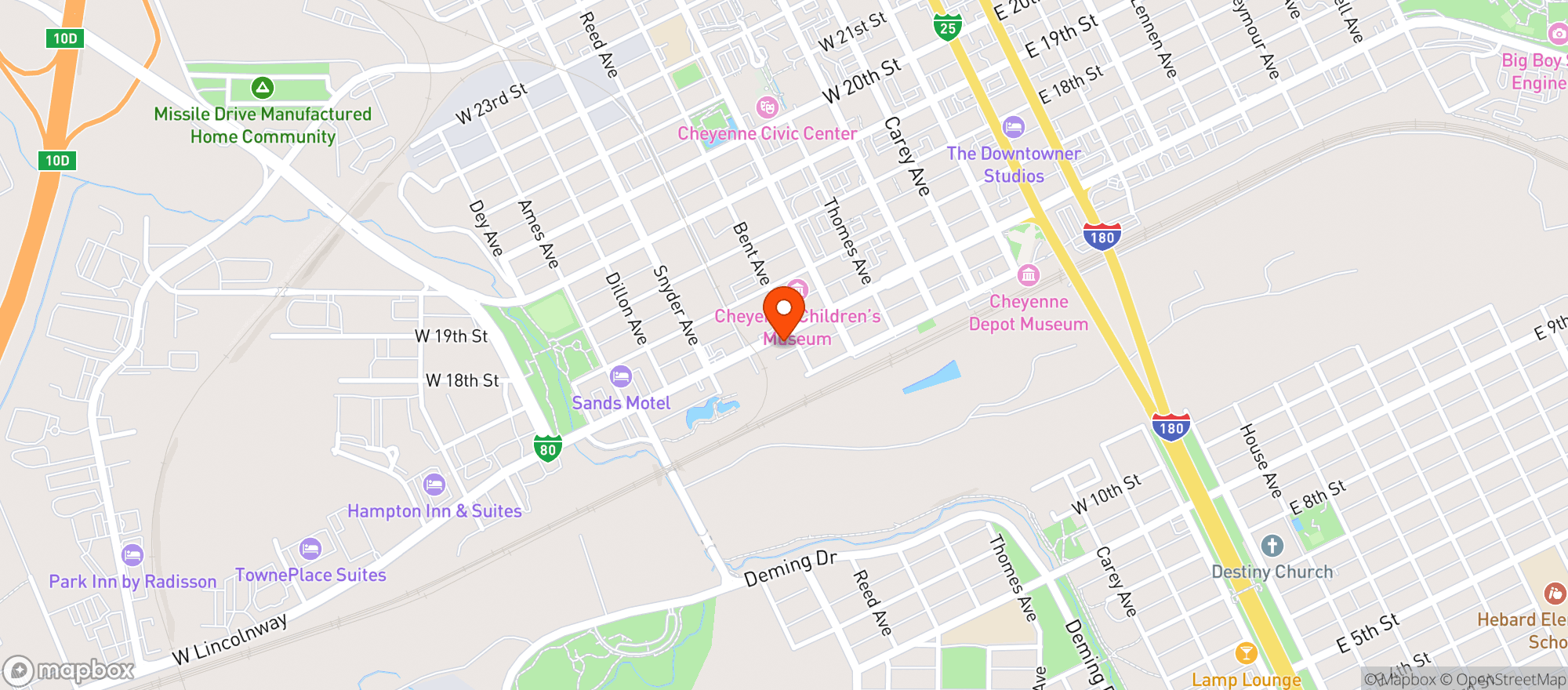 Map showing Railspur